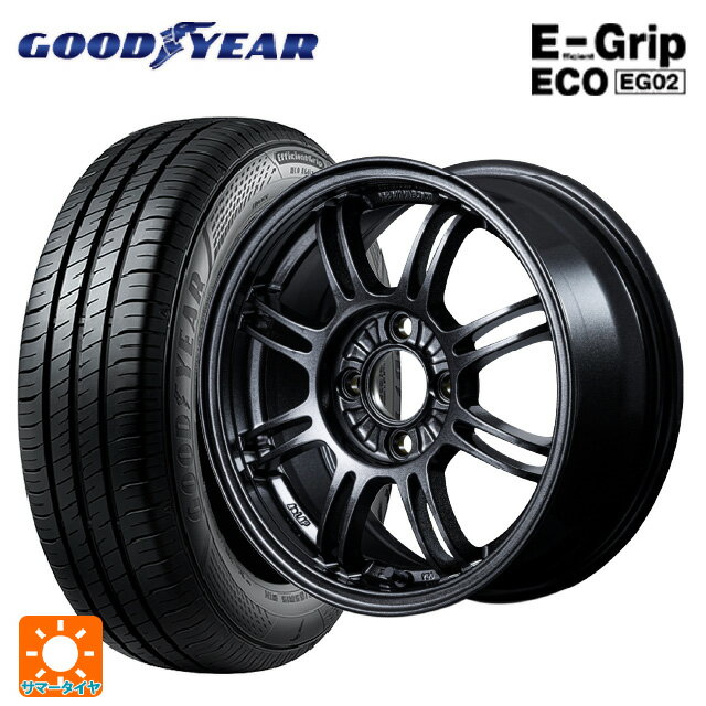 【6/22 20時〜 全品P5倍＆クーポン】165/65R14 79S グッドイヤー エフィシェントグリップ エコ EG02 レイズ A LAP(エーラップ) 6XZ 14-6J 国産車用 サマータイヤホイール4本セット