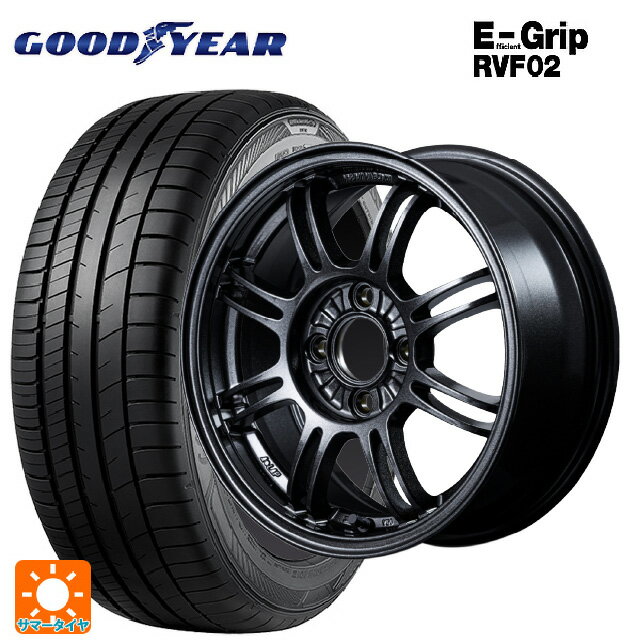【6/22 20時〜 全品P5倍＆クーポン】165/65R14 79H グッドイヤー エフィシェントグリップ RVF02 レイズ A LAP(エーラップ) 6XZ 14-6J 国産車用 サマータイヤホイール4本セット