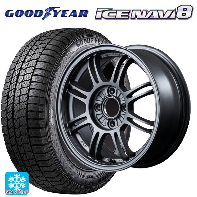 【6/22 20時〜 全品P5倍＆クーポン】175/65R14 82Q グッドイヤー アイスナビ8 # レイズ A LAP(エーラップ) MF 14-6J 国産車用 スタッドレスタイヤホイール4本セット