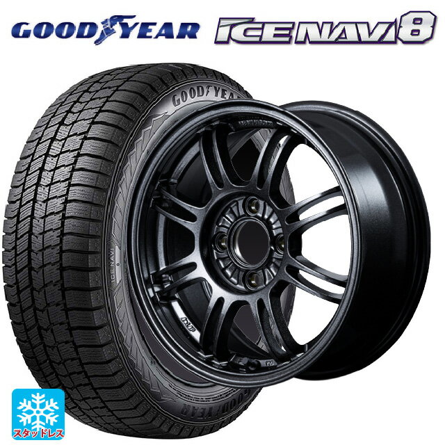 185/70R14 88Q グッドイヤー アイスナビ8 # レイズ A LAP(エーラップ) 6XZ 14-6J 国産車用 スタッドレスタイヤホイール4本セット