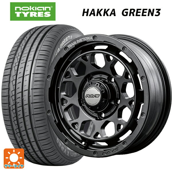 205/60R16 96V XL ノキアン ハッカ グリーン3 レイズ チームデイトナ M9+ スペックm AOJ 16-7J 国産車用 サマータイヤホイール4本セット