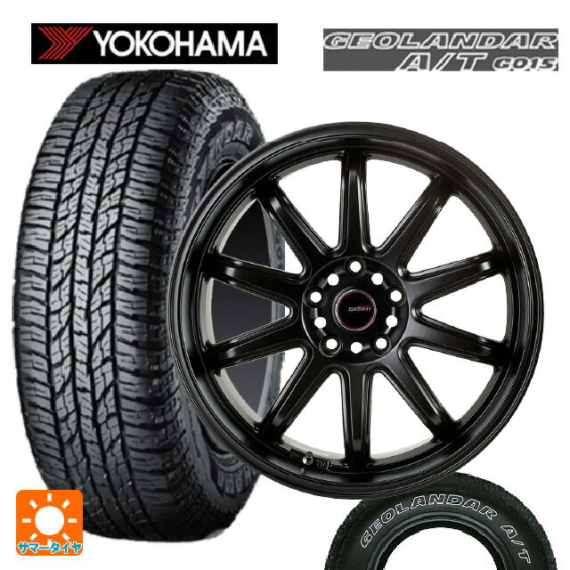 ホンダ ZR-V(RZ4)用 225/60R17 99T ヨコハマ ジオランダー A/T G015 ホワイトレター 正規品 ゴジゲン マットブラック 新品サマータイヤホイール 4本セット