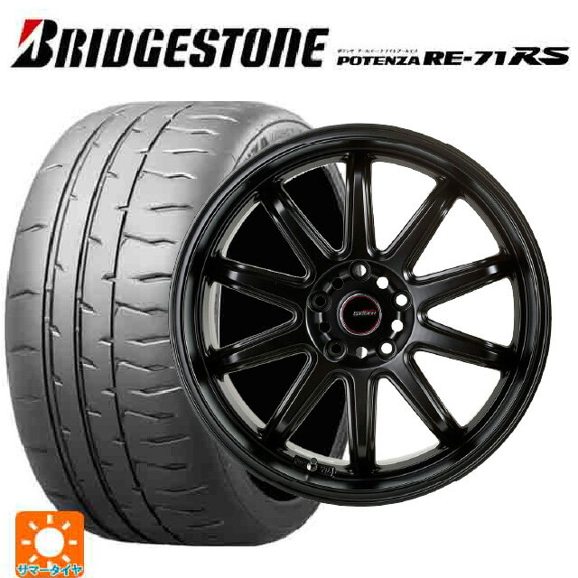 【8/24 20時〜 最大3万円OFFクーポン】スバル レヴォーグ(VN系)用 225/45R18 95W XL ブリヂストン ポテンザ RE-71RS 正規品 ゴジゲン マットブラック 新品サマータイヤホイール 4本セット