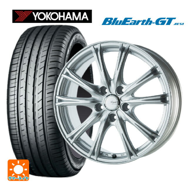 【6/22 20時〜 全品P5倍＆クーポン】215/60R16 95H ヨコハマ ブルーアースGT AE51 ゴジゲン メタリックシルバー 16-6.5J 国産車用 サマータイヤホイール4本セット