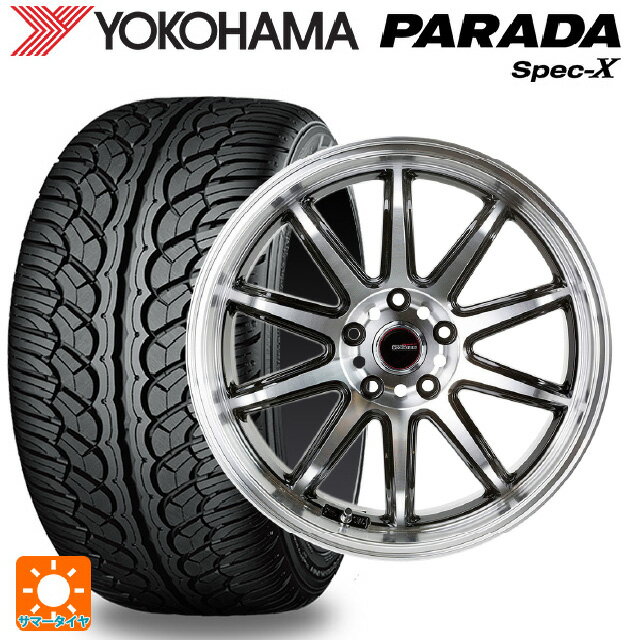 235/60R18 103V ヨコハマ パラダ PA02 ゴジゲン ブラックポリッシュ 18-8.5J 国産車用 サマータイヤホイール4本セット