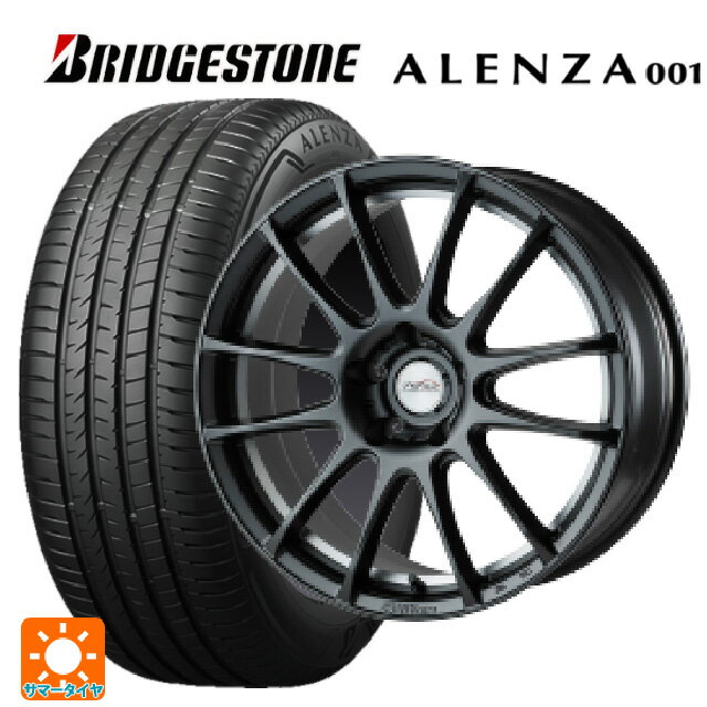 【6/15〜16限定 全品P5倍＆クーポン】スバル クロストレック(5AA-GUE)用 225/55R18 98V ブリヂストン アレンザ001 正規品 ゴジゲン マットガンメタ 新品サマータイヤホイール 4本セット