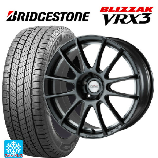 245/50R18 104Q XL ブリヂストン ブリザック VRX3 正規品 ゴジゲン マットガンメタ 18-9J 国産車用 スタッドレスタイヤホイール4本セット