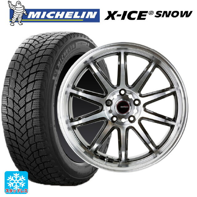 【6/22 20時〜 全品P5倍＆クーポン】2024年製 215/60R17 100T XL ミシュラン 正規品 エックスアイス スノー # ゴジゲン ブラックポリッシュ 17-7J 国産車用 スタッドレスタイヤホイール4本セット