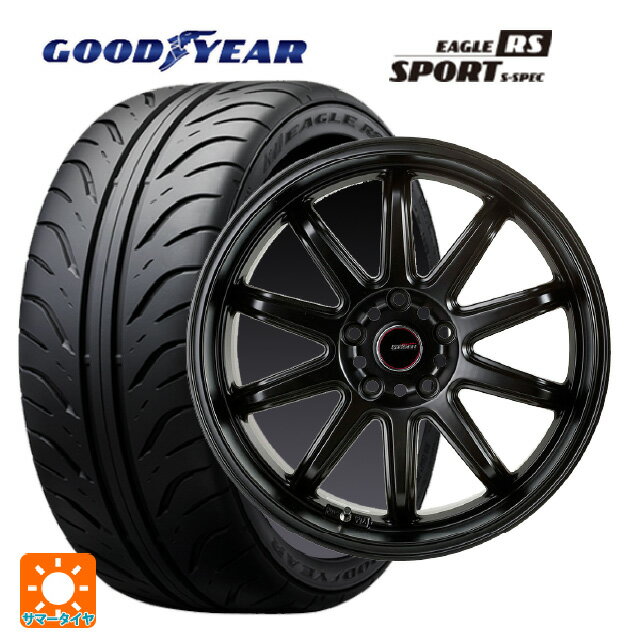 トヨタ GRヤリス(PA系)用 235/40R18 91W グッドイヤー イーグル RS スポーツ S-スペック ゴジゲン マットブラック 新品サマータイヤホイール 4本セット