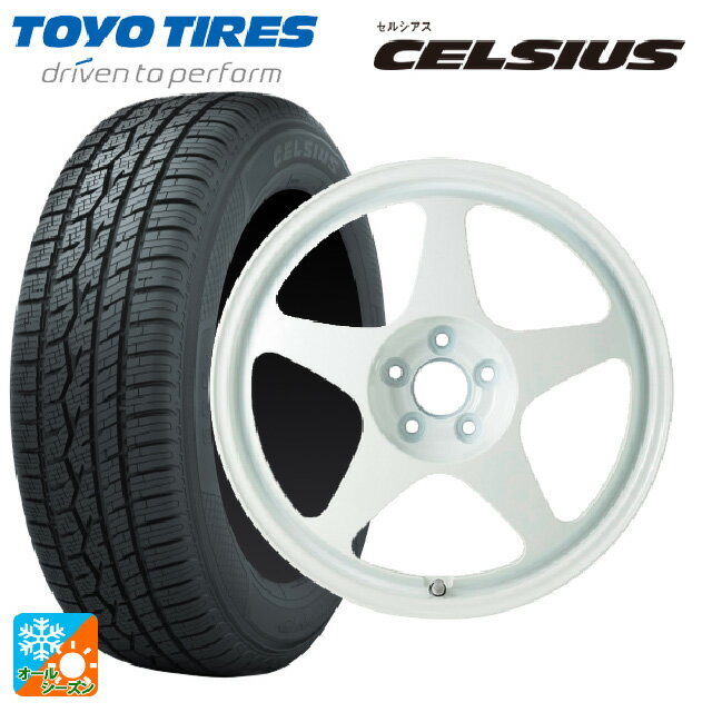 【8/4 20時〜 最大3万円OFFクーポン】215/60R17 96V トーヨー セルシアス ゴジゲン GLOSS WHITE 17-7.5J 国産車用 オールシーズンタイヤホイール4本セット