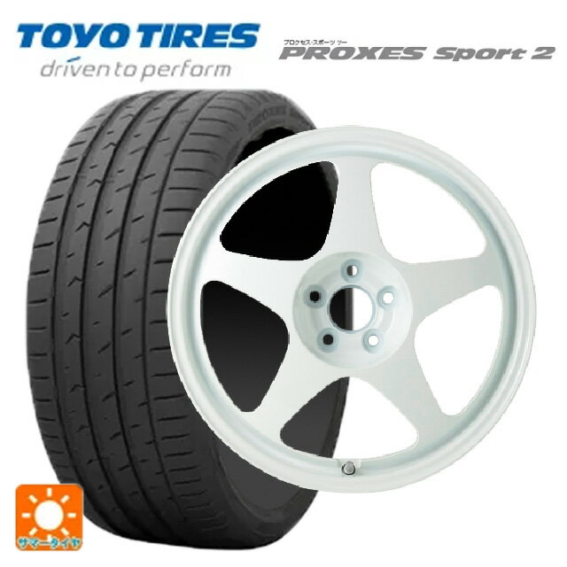 【6/22 20時〜 全品P5倍＆クーポン】215/50R17 95Y XL トーヨー プロクセス スポーツ2 ゴジゲン GLOSS WHITE 17-7.5J 国産車用 サマータイヤホイール4本セット