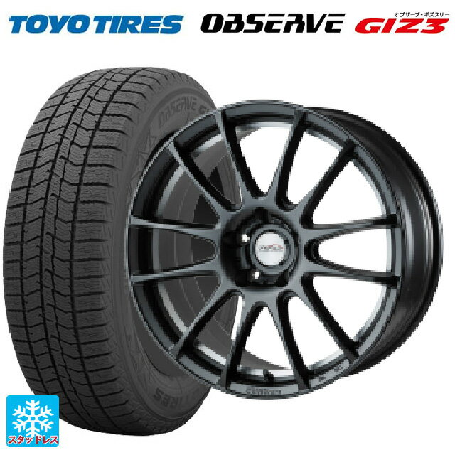 【6/22 20時〜 全品P5倍＆クーポン】225/45R18 91Q トーヨー オブザーブ ガリットギズ3 ゴジゲン マットガンメタ 18-7.5J 国産車用 スタッドレスタイヤホイール4本セット