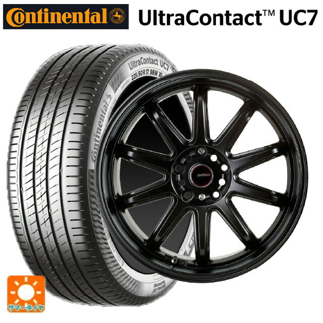 ホンダ ZR-V(RZ4)用 225/55R18 102Y XL コンチネンタル ウルトラコンタクト UC7 正規品 ゴジゲン マットブラック 新品サマータイヤホイール 4本セット