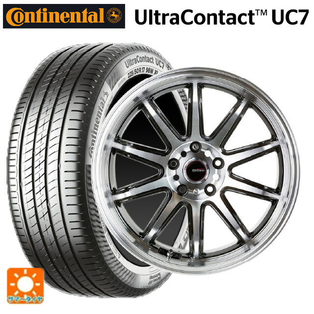 ホンダ ZR-V(RZ4)用 225/55R18 102Y XL コンチネンタル ウルトラコンタクト UC7 正規品 ゴジゲン ブラックポリッシュ 新品サマータイヤホイール 4本セット