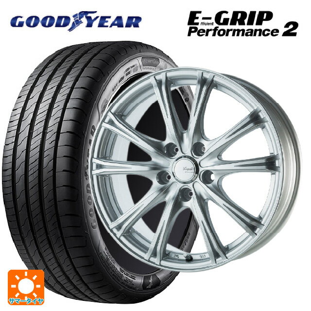 【6/15〜16限定 全品P5倍＆クーポン】215/65R16 98V グッドイヤー エフィシェントグリップ パフォーマンス2 ゴジゲン メタリックシルバー 16-6.5J 国産車用 サマータイヤホイール4本セット