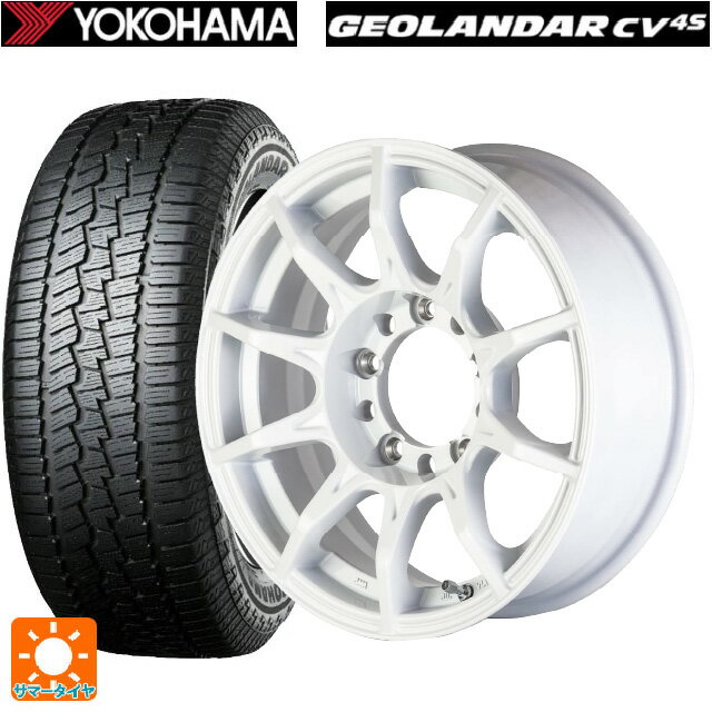 スズキ ジムニー(64系)用 215/70R16 100H ヨコハマ ジオランダー CV G058 正規品 ゴジゲン ホワイト 新品サマータイヤホイール 4本セット
