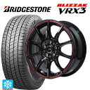 スズキ スイフトスポーツ(ZC33S)用 195/45R17 81Q ブリヂストン ブリザック VRX3 正規品 # ゴジゲン グロスブラックレッドライン 新品スタッドレスタイヤホイール 4本セット