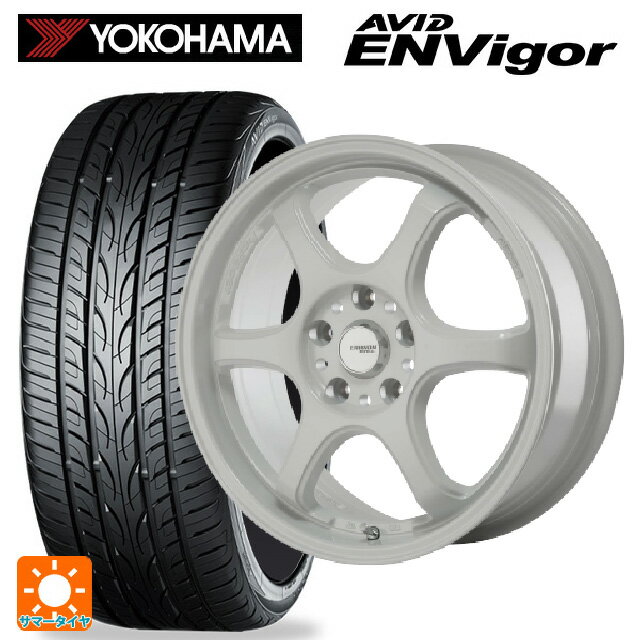 トヨタ プリウス(50系)用 225/40R18 92W XL ヨコハマ エービット エンビガー S321 ゴジゲン ホワイト 新品サマータイヤホイール 4本セット