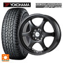 スバル クロストレック(5AA-GUE)用 225/55R18 98H ヨコハマ ジオランダー A/T G015 ブラックレター 正規品 ゴジゲン セミグロスブラック 新品サマータイヤホイール 4本セット(2)