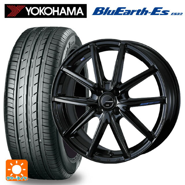 【6/15〜16限定 全品P5倍＆クーポン】165/55R15 75V ヨコハマ ブルーアースEs ES32 # ウェッズ レオニス ナヴィア08 PBK 15-4.5J 国産車用 サマータイヤホイール4本セット