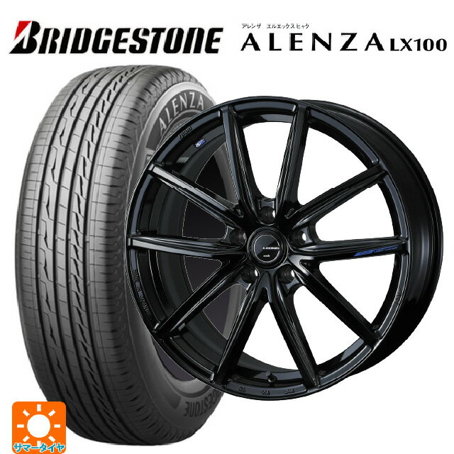 【10/14 20時～最大3万円OFFクーポン】トヨタ クラウンスポーツ(36系)用 2025年製 235/60R18 103H ブリヂストン アレンザLX100 正規品 ウェッズ レオニス ナヴィア08 PBK 新品サマータイヤホイール 4本セット
