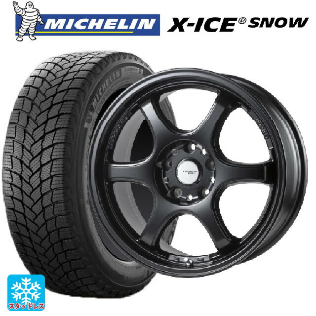 【6/20限定 全品P5倍＆クーポン】2024年製 205/50R17 93H XL ミシュラン 正規品 エックスアイス スノー # ゴジゲン セミグロスブラック 17-7J 国産車用 スタッドレスタイヤホイール4本セット