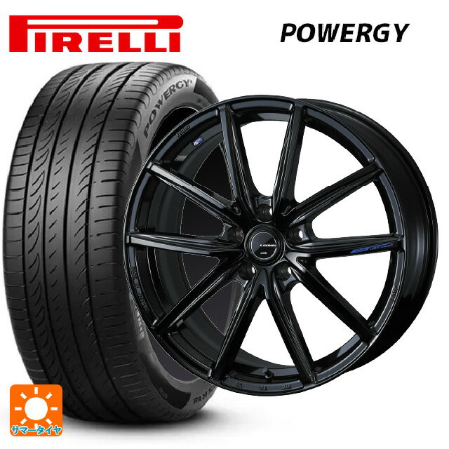 225/40R19 93Y XL ピレリ パワジー 正規品 ウェッズ レオニス ナヴィア08 PBK 19-8J 国産車用 サマータイヤホイール4本セット