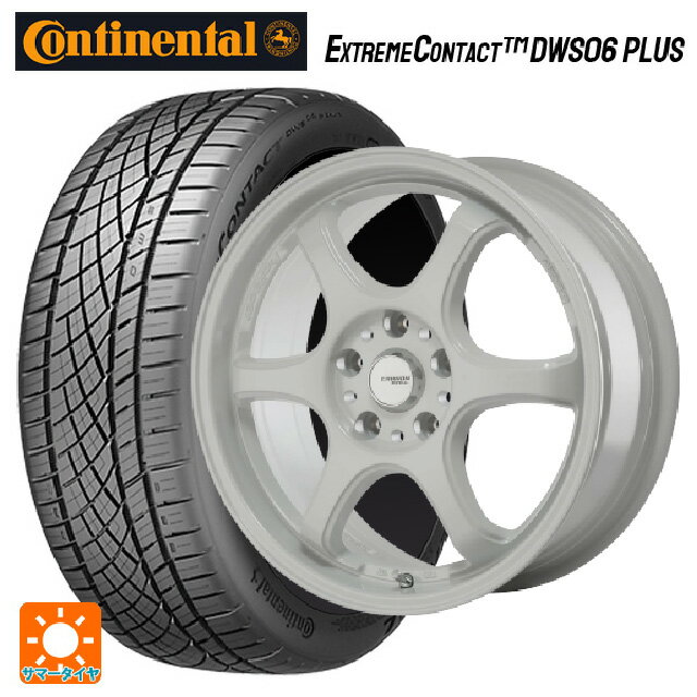 トヨタ GRヤリス(PA系)用 265/35R18 97Y XL コンチネンタル エクストリームコンタクト DWS06プラス 正規品 ゴジゲン ホワイト 新品サマータイヤホイール 4本セット