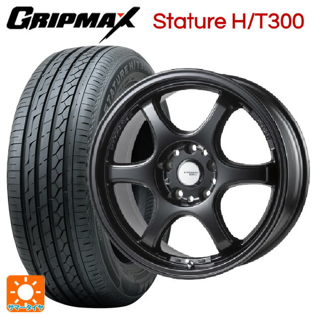 ホンダ ZR-V(RZ4)用 225/55R18 98V グリップマックス スタチャーHT300 ブラックレター ゴジゲン セミグロスブラック 新品サマータイヤホイール 4本セット
