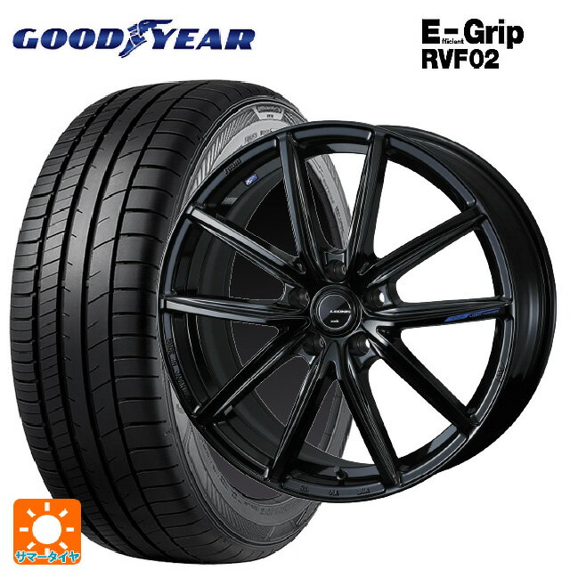 245/35R20 95W XL グッドイヤー エフィシェントグリップ RVF02 ウェッズ レオニス ナヴィア08 PBK 20-8J 国産車用 サマータイヤホイール4本セット