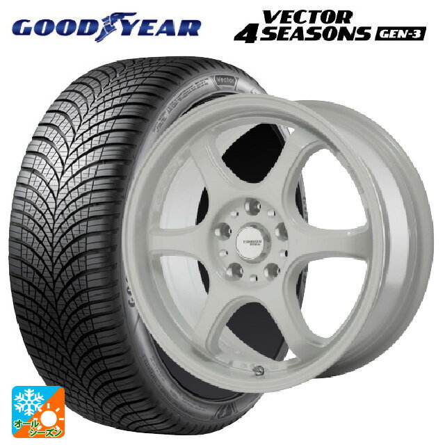 スバル WRX S4(VBH)用 245/40R18 97W XL グッドイヤー ベクター4シーズンズ ジェン3 ゴジゲン ホワイト 新品オールシーズンタイヤホイール 4本セット