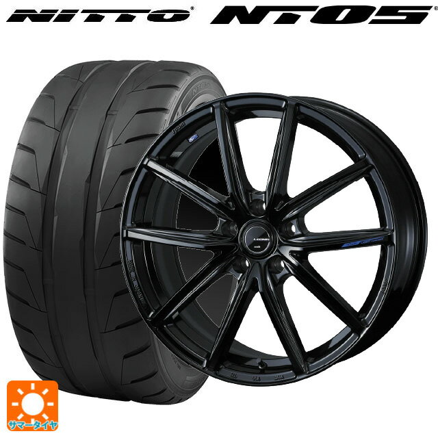 225/40R18 92W ニットー NT05 ウェッズ レオニス ナヴィア08 PBK 18-7J 国産車用 サマータイヤホイール4本セット