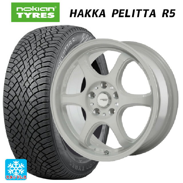 245/50R18 104R XL ノキアン ハッカペリッタR5 ゴジゲン ホワイト 18-8.5J 国産車用 スタッドレスタイヤホイール4本セット