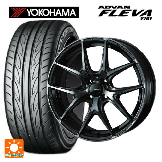 【6/15〜16限定 全品P5倍＆クーポン】165/50R16 75V ヨコハマ アドバン フレバ V701 正規品 ウェッズ ウェッズスポーツ SA 01R WBC 16-5J 国産車用 サマータイヤホイール4本セット