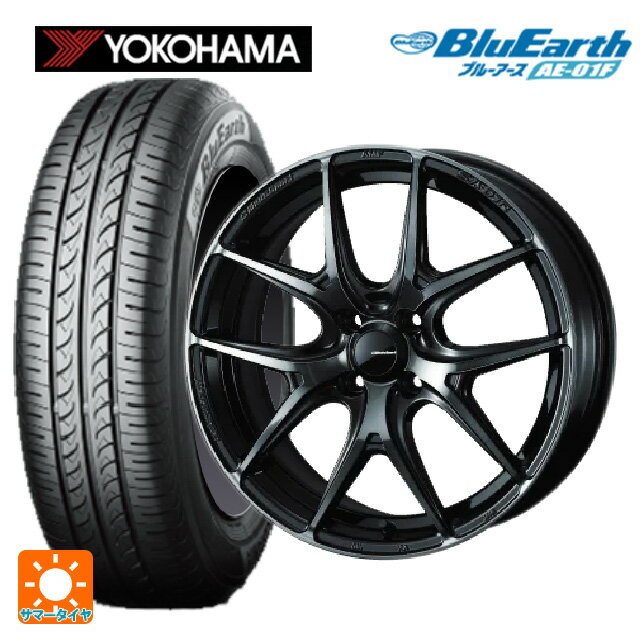 185/60R15 84H ヨコハマ ブルーアース AE01F # ウェッズ ウェッズスポーツ SA 01R WBC 15-6J 国産車用 サマータイヤホイール4本セット