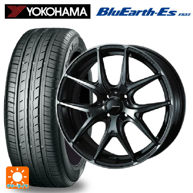 【6/15〜16限定 全品P5倍＆クーポン】165/55R15 75V ヨコハマ ブルーアースEs ES32 # ウェッズ ウェッズスポーツ SA 01R WBC 15-5J 国産車用 サマータイヤホイール4本セット