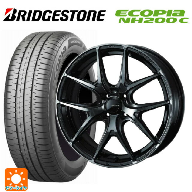 【6/22 20時〜 全品P5倍＆クーポン】175/55R15 77V ブリヂストン エコピア NH200C 正規品 # ウェッズ ウェッズスポーツ SA 01R WBC 15-6J 国産車用 サマータイヤホイール4本セット