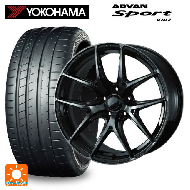 225/45R18 95Y XL ヨコハマ アドバンスポーツ V107 正規品 ウェッズ ウェッズスポーツ SA 01R WBC 18-7.5J 国産車用 サマータイヤホイール4本セット