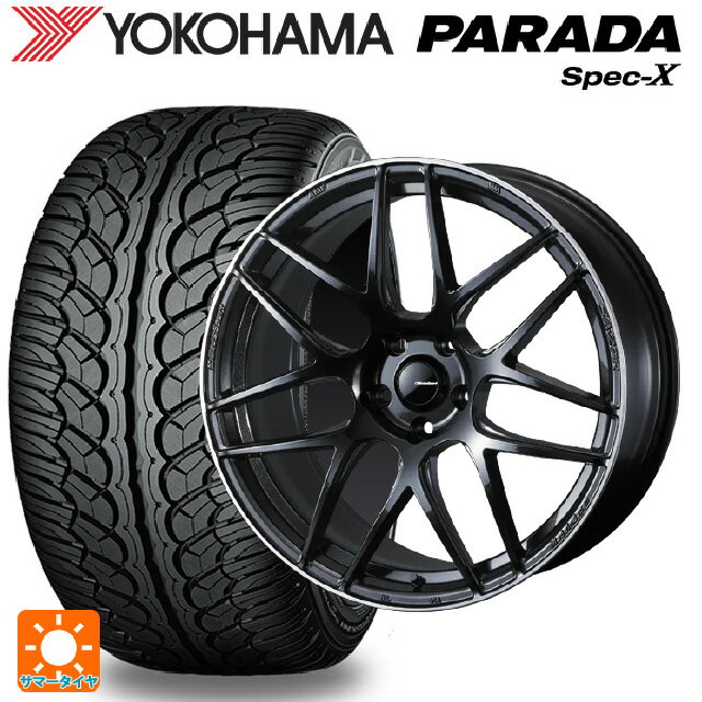【10/14 20時〜最大3万円OFFクーポン】235/55R20 102V ヨコハマ パラダ PA02 ウェッズ ウェッズスポーツ SA27R METAL BLACK/F 20-8.5J 国産車用 サマータイヤホイール4本セット