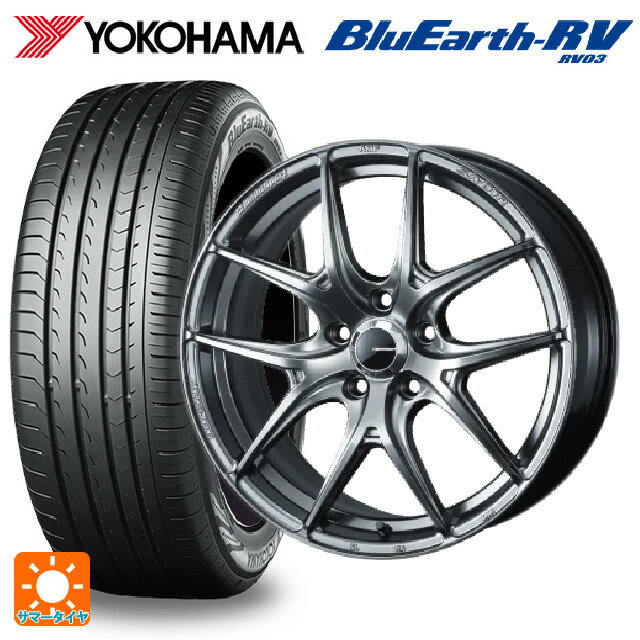 215/45R17 91W XL ヨコハマ ブルーアース RV03 ウェッズ ウェッズスポーツ SA 01R PSB 17-7J 国産車用 サマータイヤホイール4本セット