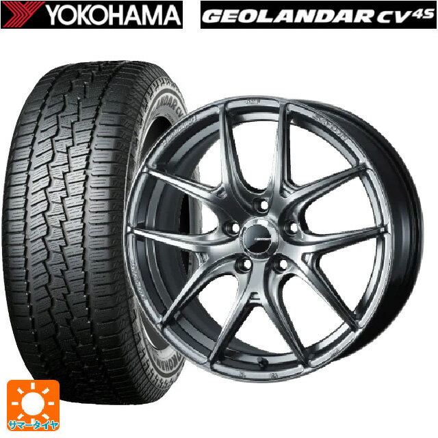 215/60R17 96V ヨコハマ ジオランダー CV G058 正規品 ウェッズ ウェッズスポーツ SA 01R PSB 17-7J 国産車用 サマータイヤホイール4本セット