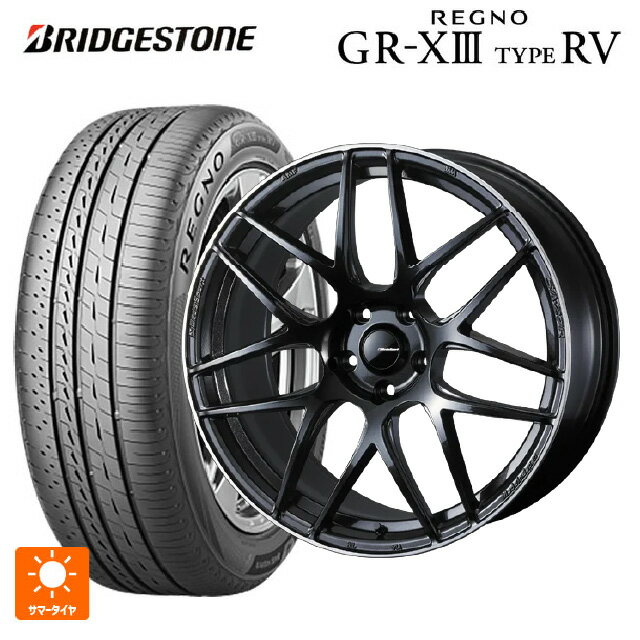 スバル フォレスター(SL系)用 235/50R19 103V XL ブリヂストン レグノ GR-X3 タイプ RV 正規品 # ウェッズ ウェッズスポーツ SA27R METAL BLACK/F 新品サマータイヤホイール 4本セット