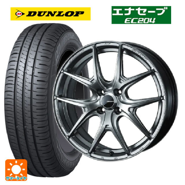 【6/15〜16限定 全品P5倍＆クーポン】195/55R15 85V ダンロップ エナセーブEC204 ウェッズ ウェッズスポーツ SA 01R PSB 15-6J 国産車用 サマータイヤホイール4本セット