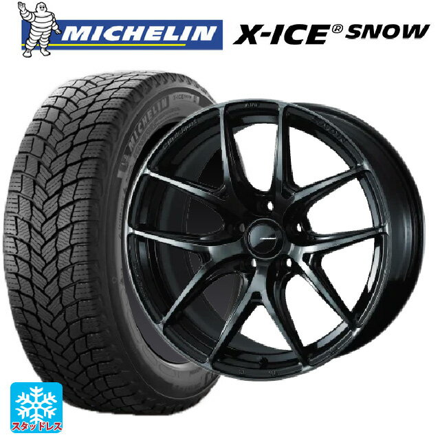 【6/22 20時〜 全品P5倍＆クーポン】2024年製 205/50R17 93H XL ミシュラン 正規品 エックスアイス スノー # ウェッズ ウェッズスポーツ SA 01R WBC 17-7J 国産車用 スタッドレスタイヤホイール4本セット