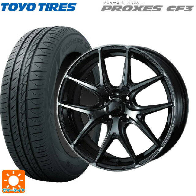 【6/22 20時〜 全品P5倍＆クーポン】175/55R15 77V トーヨー プロクセス CF3 ウェッズ ウェッズスポーツ SA 01R WBC 15-6J 国産車用 サマータイヤホイール4本セット