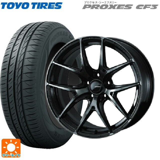 【6/11 1:59迄 全品ポイント5倍】225/40R18 92W トーヨー プロクセス CF3 ウェッズ ウェッズスポーツ SA 01R WBC 18-8.5J 国産車用 サマータイヤホイール4本セット