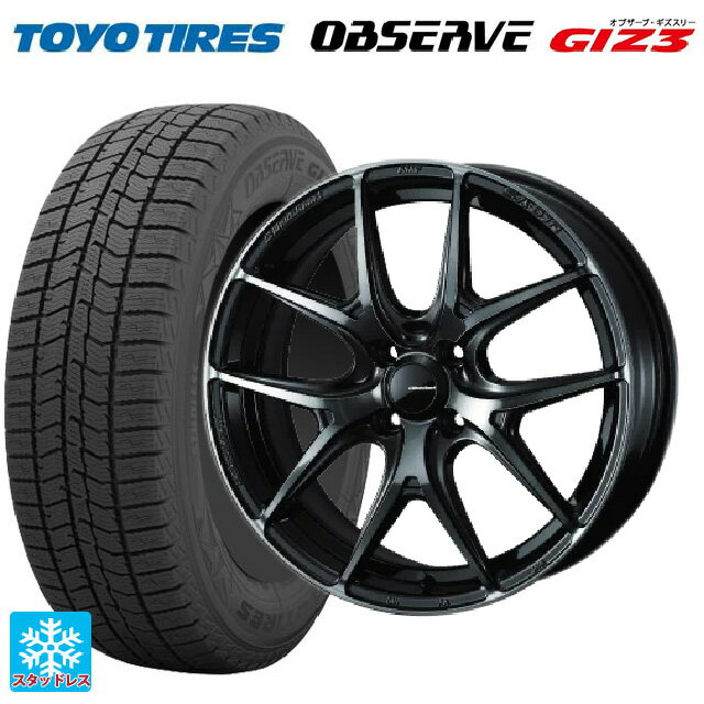 185/55R16 83Q トーヨー オブザーブ ガリットギズ3 ウェッズ ウェッズスポーツ SA 01R WBC 16-6.5J 国産車用 スタッドレスタイヤホイール4本セット