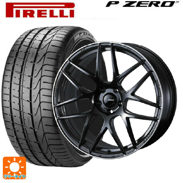 【6/22 20時〜 全品P5倍＆クーポン】225/40R19 93Y ピレリ P-ZERO ランフラット(PZ4) 正規品 ウェッズ ウェッズスポーツ SA27R METAL BLACK/F 19-8.5J 国産車用 サマータイヤホイール4本セット