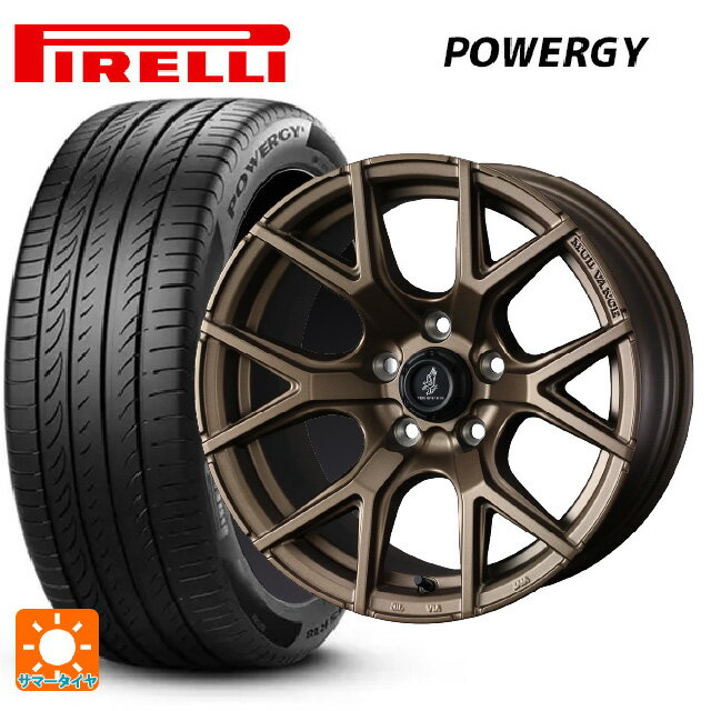 205/55R16 91V ピレリ パワジー 正規品 ウェッズ マッドヴァンス SD FMBR 16-7J 国産車用 サマータイヤホイール4本セット