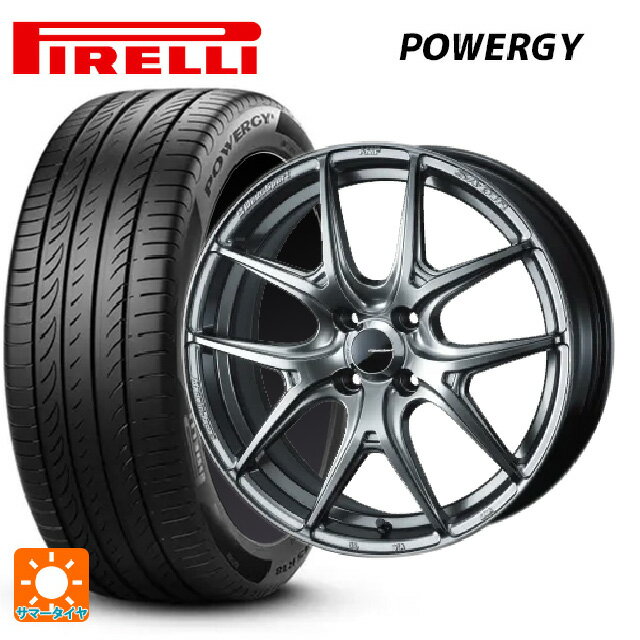【6/11 1:59迄 全品ポイント5倍】195/55R15 85V ピレリ パワジー 正規品 ウェッズ ウェッズスポーツ SA 01R PSB 15-6J 国産車用 サマータイヤホイール4本セット